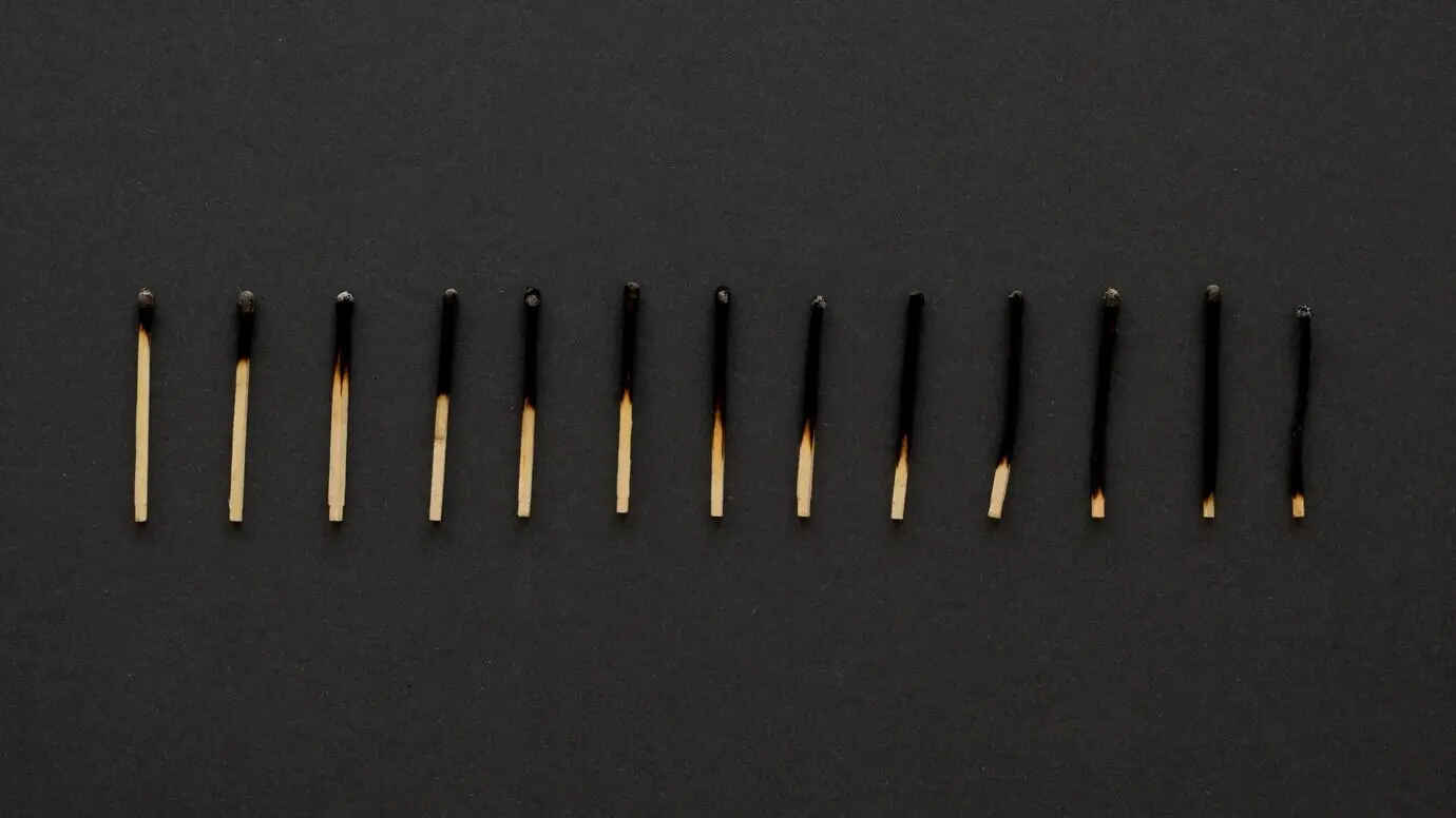A collection of matches depicting a graph